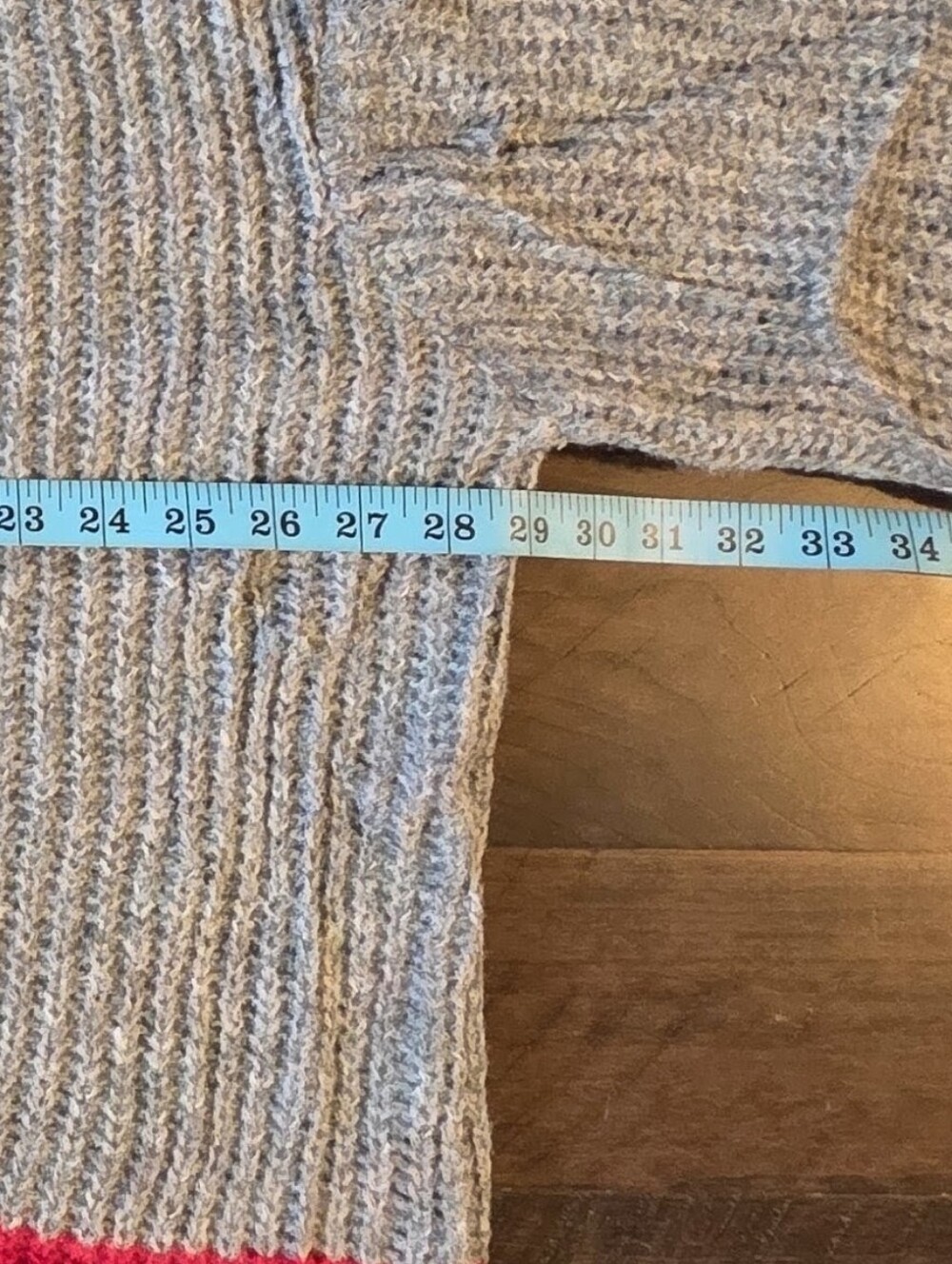 Chunky Knit Oversized Open Cardigan Balloon Sleeve Rainbow Stripe Sweater, L NWT - Picture 10 of 17